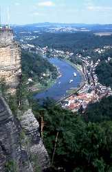 Elbe vom Schloß aus